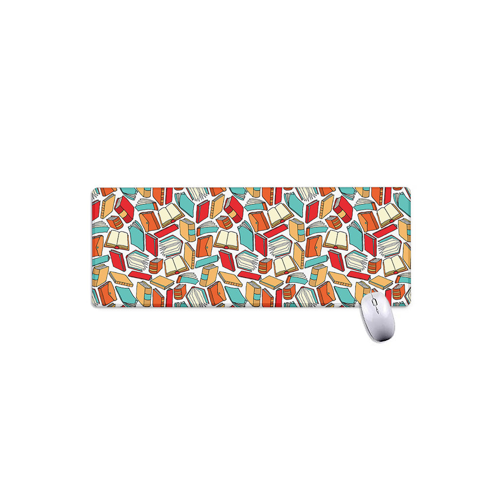 Colorful Books Pattern Print Extended Mouse Pad