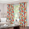 Colorful Books Pattern Print Extra Wide Grommet Curtains