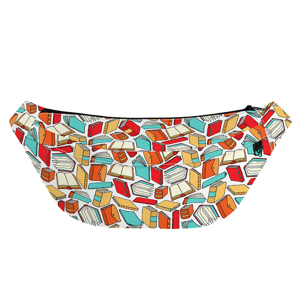 Colorful Books Pattern Print Fanny Pack