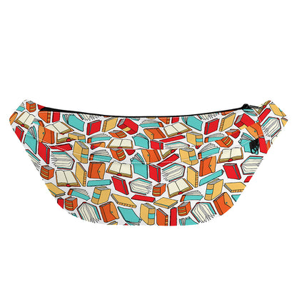 Colorful Books Pattern Print Fanny Pack