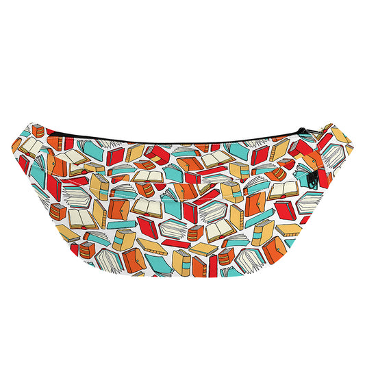 Colorful Books Pattern Print Fanny Pack