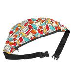 Colorful Books Pattern Print Fanny Pack