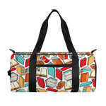 Colorful Books Pattern Print Gym Bag