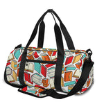 Colorful Books Pattern Print Gym Bag