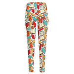 Colorful Books Pattern Print High-Waisted Pocket Leggings