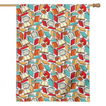 Colorful Books Pattern Print House Flag