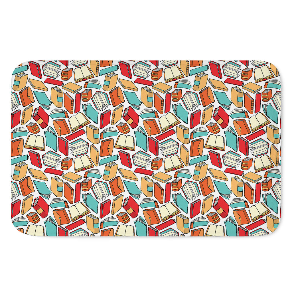Colorful Books Pattern Print Indoor Door Mat