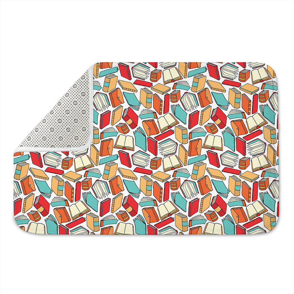 Colorful Books Pattern Print Indoor Door Mat
