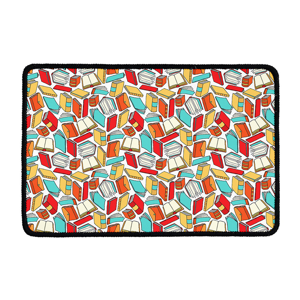 Colorful Books Pattern Print Kitchen Mat