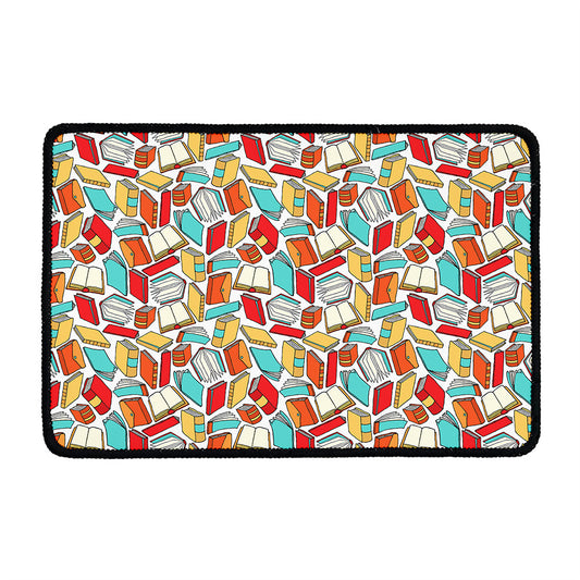 Colorful Books Pattern Print Kitchen Mat
