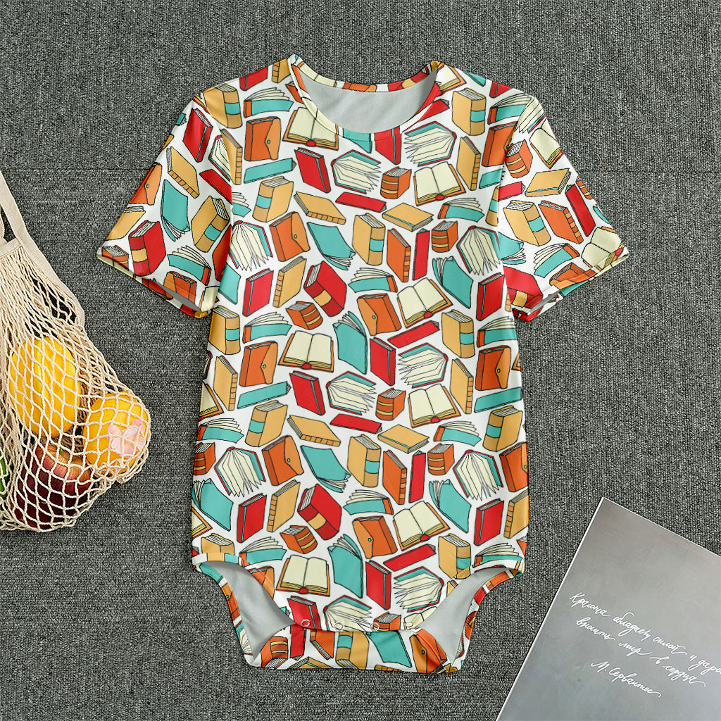 Colorful Books Pattern Print Men's Bodysuit