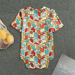 Colorful Books Pattern Print Men's Bodysuit