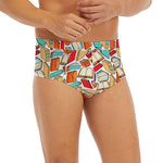 Colorful Books Pattern Print Men's Briefs