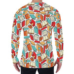 Colorful Books Pattern Print Men's Long Sleeve T-Shirt