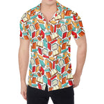 Colorful Books Pattern Print Men's Shirt