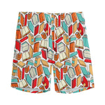 Colorful Books Pattern Print Men's Sports Shorts