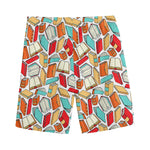 Colorful Books Pattern Print Men's Sports Shorts