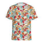 Colorful Books Pattern Print Men's Sports T-Shirt