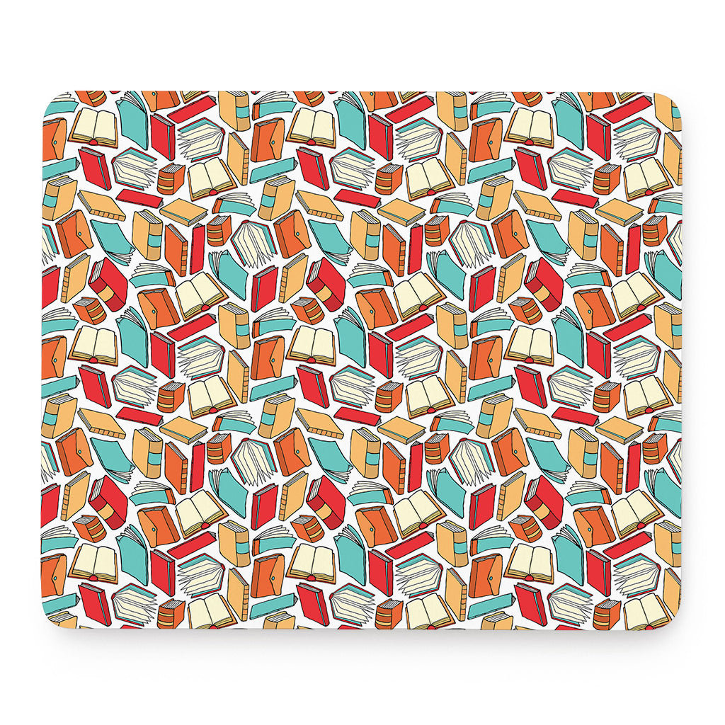 Colorful Books Pattern Print Mouse Pad