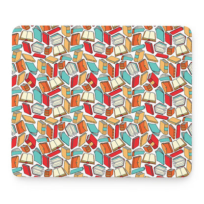 Colorful Books Pattern Print Mouse Pad