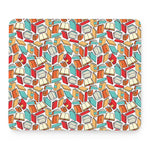 Colorful Books Pattern Print Mouse Pad