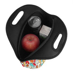 Colorful Books Pattern Print Neoprene Lunch Bag