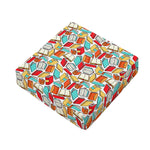 Colorful Books Pattern Print Outdoor Seat Cushion Cover