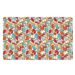 Colorful Books Pattern Print Polyester Doormat