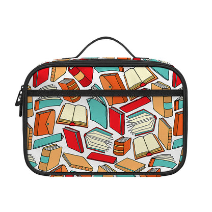 Colorful Books Pattern Print Portable Lunch Bag