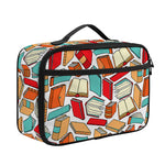 Colorful Books Pattern Print Portable Lunch Bag