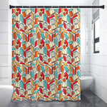 Colorful Books Pattern Print Premium Shower Curtain