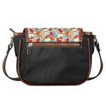 Colorful Books Pattern Print Saddle Bag