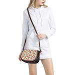 Colorful Books Pattern Print Saddle Bag