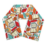 Colorful Books Pattern Print Scarf