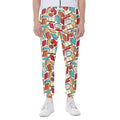 Colorful Books Pattern Print Joggers