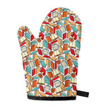 Colorful Books Pattern Print Single Oven Mitt
