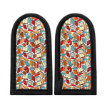 Colorful Books Pattern Print Skillet Handle Cover