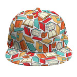 Colorful Books Pattern Print Snapback Cap