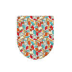 Colorful Books Pattern Print Toilet Lid Cover