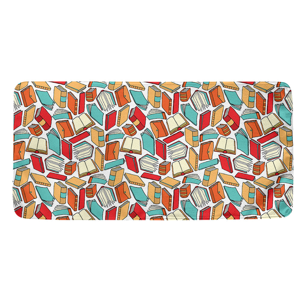 Colorful Books Pattern Print Towel