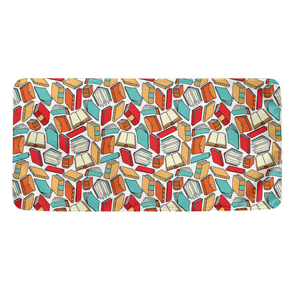 Colorful Books Pattern Print Towel
