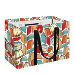 Colorful Books Pattern Print Utility Tote Bag