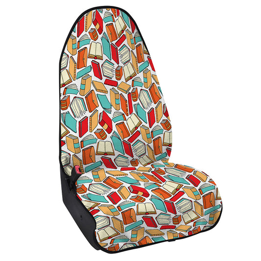 Colorful Books Pattern Print Waterproof Car Seat Cover