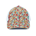 Colorful Books Pattern Print White Mesh Trucker Hat