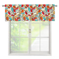 Colorful Books Pattern Print Window Valance