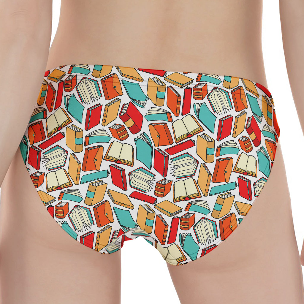 Colorful Books Pattern Print Women's Panties