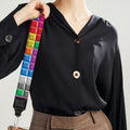 Colorful Brick Puzzle Game Pattern Print Bag Strap