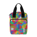 Colorful Brick Puzzle Game Pattern Print Bible Tote Bag