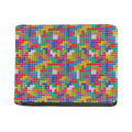 Colorful Brick Puzzle Game Pattern Print Bifold Wallet