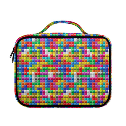 Colorful Brick Puzzle Game Pattern Print Briefcase Bible Bag